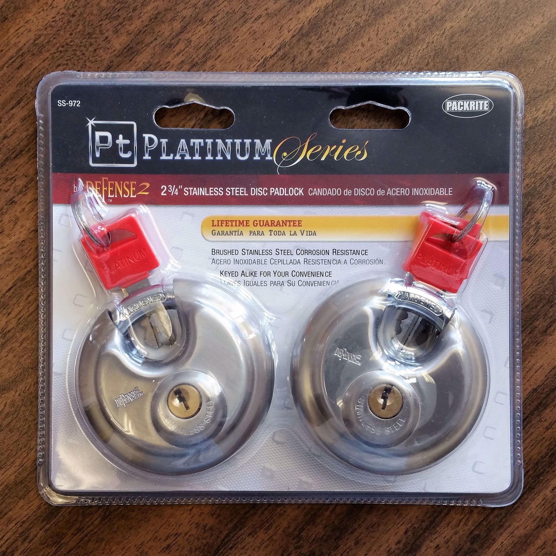 Farrell Enterprises Ltd.. Storage Defense™ Steel disc padlock 2 3/4"