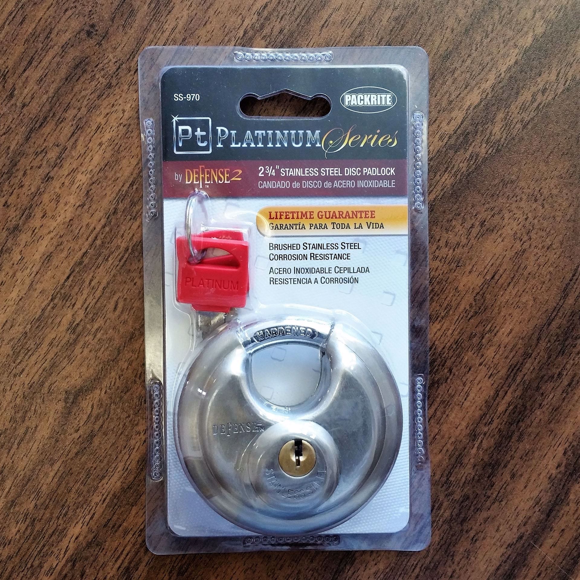 Farrell Enterprises Ltd.. Storage Defense™ Steel Disc Padlock 2 3/4"
